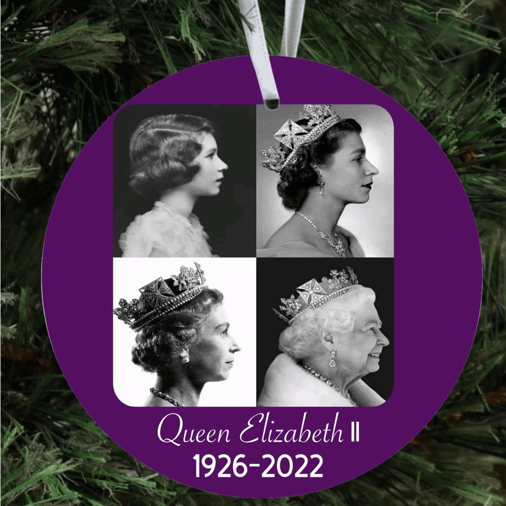 Queen Elizabeth memorial Christmas ornament